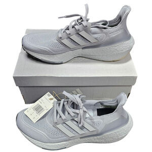 Adidas UltraBoost 21 'Halo Silver' FY0432 Men's Shoes Sz 8.5 Mens/10 Women New